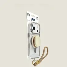 マグネット式スマホスタンド【調節可能・ストラップ付き・対応機種多数】