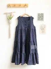 愛らしいハートドット柄のコットン生地【夏用・DIY童装向け・縮絨加工】