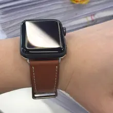 Apple Watch用ソフトレザー腕時計バンド【男女兼用・通気性・新しいデザイン・41mm／44mm対応】（セットアップ対応）