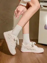 白スニーカー レディース カジュアル 厚底 トレンド 着回し 春「feiyue」