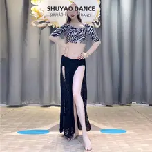 セクシーなレッグバンド付き フランス風バレエ練習着【ダンス用・演出服・グループ衣装】（セットアップ対応）