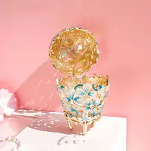 ロシアの真珠をあしらったエナメルの装飾卵型ジュエリーボックス【ファベージュ風・金属製】