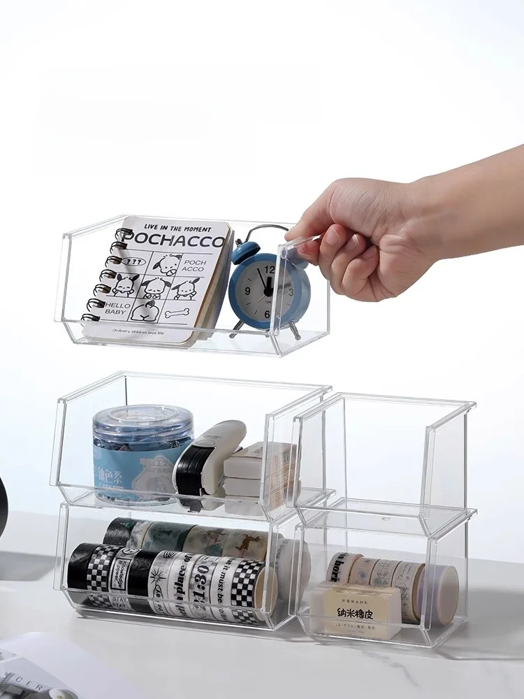 収納ボックス 透明アクリルスタック式 プラスチック製の使い方とおすすめサイズ