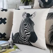 北欧モダン ブラックホワイトスタイル ソファ用クッションカバー【民宿装飾・車用・オフィス用】