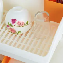 日本製 お皿用水切りラック【プラスチック製・キッチン用・食器収納】