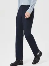 桑蚕絲とモーダル素材使用の秋用ストレッチパンツ【メンズ】