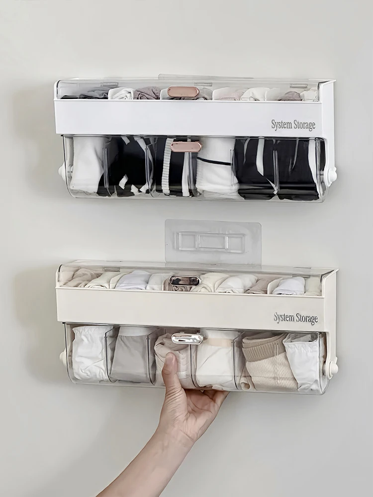 衣類収納ボックス壁掛け式：靴下や下着の整理に最適な収納ケースの選び方