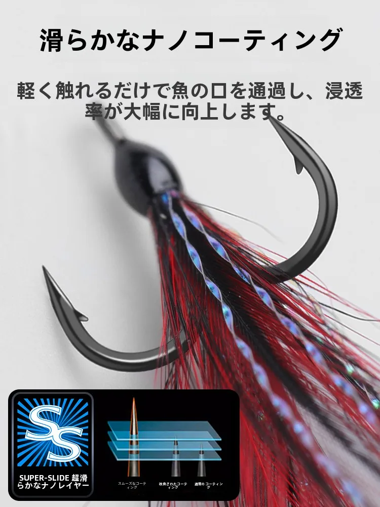 Haasda フェザー付きトリプルフック：ルアー釣り仕掛けの構成と用途別選定ガイド