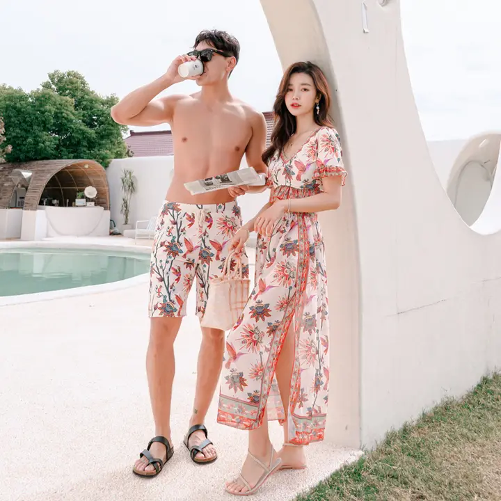 カップル水着【女性用・ビキニ・ショートパンツ・セクシー・ビーチ・温泉用】（セットアップ対応）