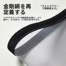 紫外線対策・抗老化ステンレス製防虫窓用ネット【穴あけ不要・取り付け簡単】