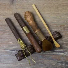 茶道用 鳥の羽木製毛筆置き【シンプルデザイン・高級感あり】