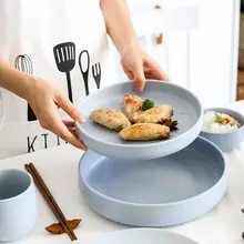 ボウル ディッシュ プレート セット 家庭用 シンプル 欧州スタイル 自由組み合わせ 北欧風 創造的 陶器 食器