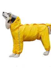 犬用レインコート 大型犬用 四脚タイプ 全身カバー 防水 防風 抜け毛防止 お散歩 アウトドア 秋冬