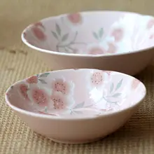 和風陶磁器 食器セット【桜模様・ボウル・スープボウル・大皿】（セットアップ対応）