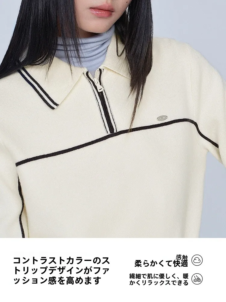 スキッパーポロセーターとは？トリコロールストライプデザインの冬用翻領ニットセーターの実際の性能と使い方