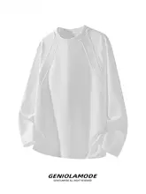 メンズ 長袖Tシャツ【春用・フィット・シンプルスタイル】