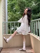 夏用シャツとスカートのコーディネート【小柄向け・おしゃれデザイン】（セットアップ対応）