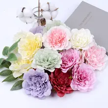 リアルな復古ボタン花【造花・シルクフラワー・手作り装飾材料】