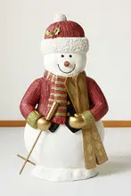 クリスマス雪だるま・北極熊・ペンギンのクリスマスシーン飾り