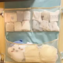便利な収納！両面使用可能なハンギングオーガナイザー【多機能・かわいいデザイン】（セットアップ対応）