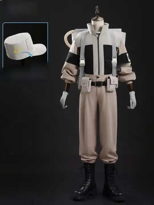 豪華なコスプレ衣装！廃墟の戦鬼支援者制服【清掃員フロトム古利ス仕様】（セットアップ対応）