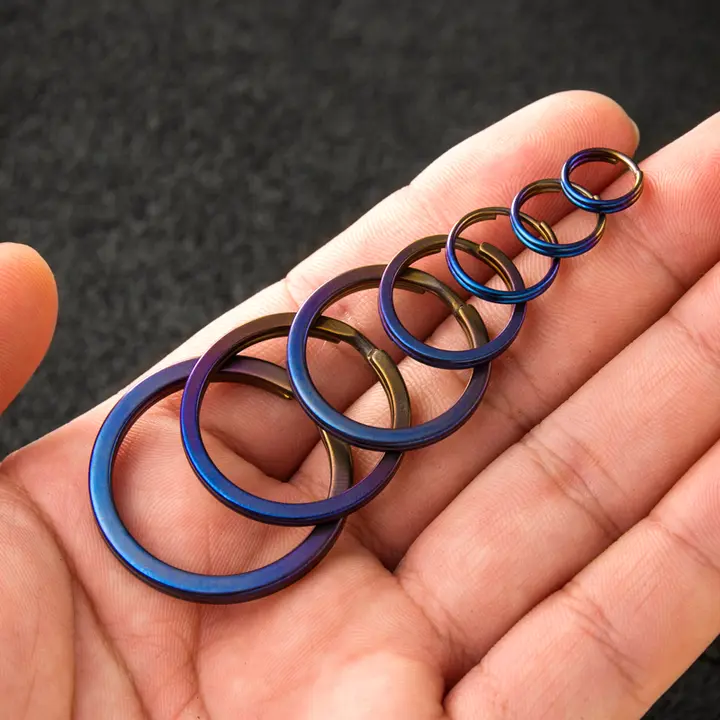 チタン合金キーホルダーリング【DIY用・アクセサリー部品】