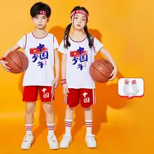 子供用バスケットボールウェアセット【夏用・速乾・男児用・練習・学校用】