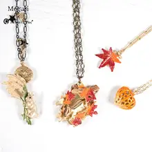 ネックレス レディース 透かし 月 うさぎ 紅葉 ハート メルヘン ロマンティック 秋 着回し「Palnart poc」