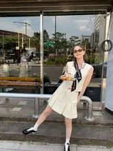 カジュアル蝶結びデザインの小香風ショートジャケット【バイカラー・フリルスカート・ストレートパンツ・セットアップ対応】