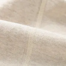 極上の柔らかさの無地丸首長袖Tシャツ【コットン素材・グレー・春用】