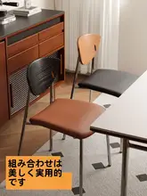シンプルなデザイン！木製クッション付きダイニングチェア【カフェ・オフィス用】