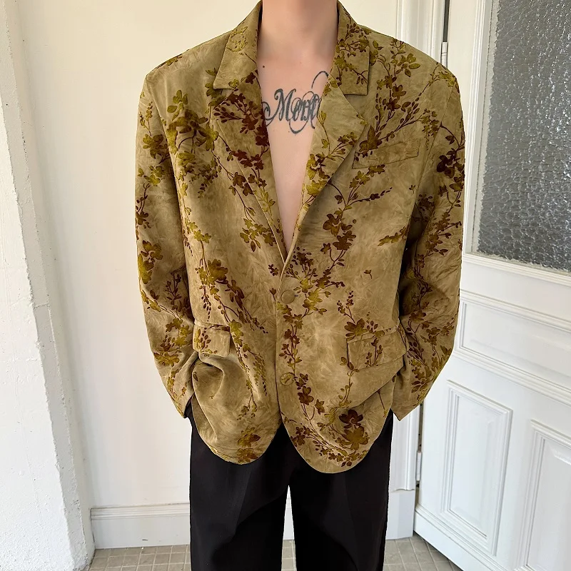 春季ヴィンテージ風ジャケット：アメリカ大学生男性のカジュアルファッションに最適な便服スタイル