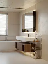 浴室用アクリル製展示ラック【透明・防水・スタイリッシュ】