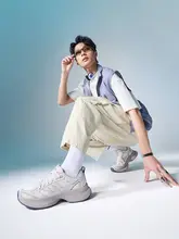 ERKE 夏用男性用カジュアルシューズ【厚底・スポーツ・レトロスタイル】