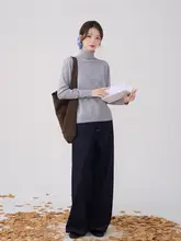 冬用 高級感のあるハイネックニットインナー【女性用・スリムフィット】
