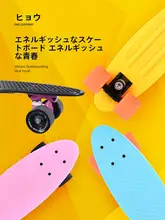 プラスチック製スケートボード【ブラック・シングルテール・ストリート用・初学者向け】