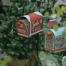 アメリカンビンテージスタイルの設置型郵便箱【クリスマス装飾・店舗やレストラン用】