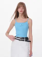 春夏用アメリカンレトロハートデザインノースリーブトップス【極上の柔らかさ・フィット感】