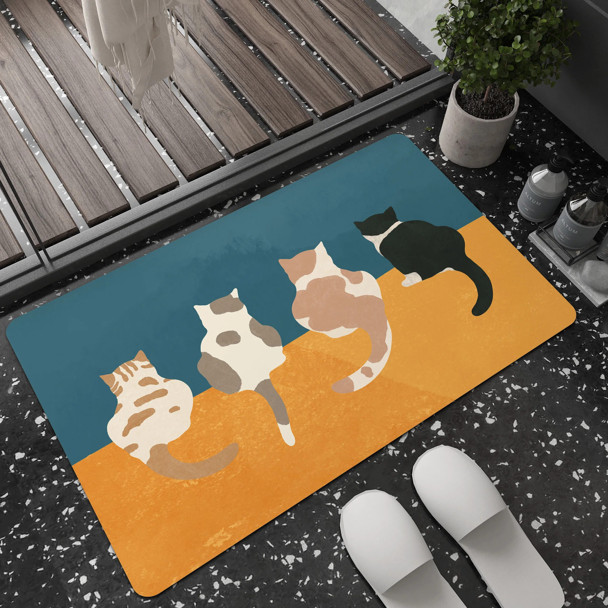 猫と犬用 硅藻土製防滑マット：ペットが滑りにくい床の実用性と安全性を検証