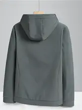 防風・防水のフルジップフリースジャケット【メンズ・秋冬用・フード付き・厚手】