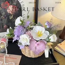北欧スタイル 高級チューリップ造花装飾【テーブル用・アートフラワー】