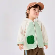 子供用アウター【秋冬用・厚手・フリース・フード付き・暖かい】