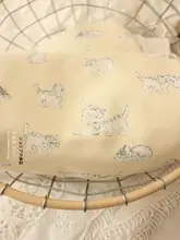 カートゥーンデザイン コーデュロイ生地【小犬用・手作りベスト・赤ちゃん用クッション・シャツ用】