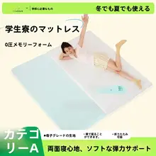 両面使用可能な記憶棉マットレス【学生用・冬夏兼用・洗える】