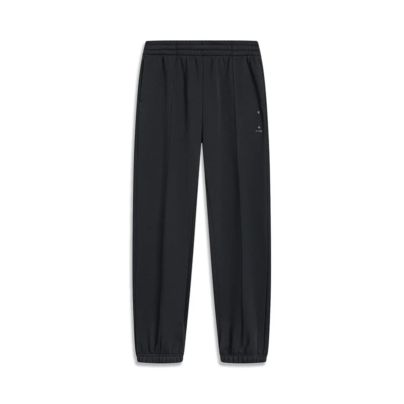Li-Ning 2023冬季 中国文化シリーズ レディース束脚加絨保温ワイドスポーツパンツ AKLT908