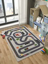 カラフルな子供用ゲームマット【交通・駐車場デザイン・学習用・リーディングエリア向け】