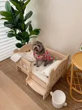 ペット用 猫犬用純綿クッション【取り外し可能な枕・ミルクブランケット・クマデザイン・春秋用3点セット】