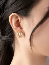 マルチフラワー淡水パールイヤリング【ノンピアス・女性用・クリップタイプ】