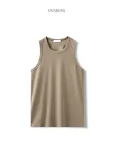 タンクトップ 男性 夏季 スポーツフィットネス バスケットボール用 ノースリーブ 厚手Tシャツ