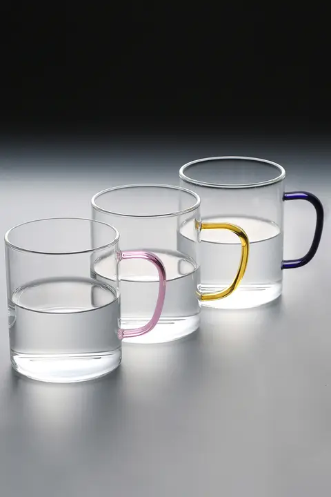 ガラスカップ お茶カップ 吸水カップ 家庭用 透明 蓋付き 緑茶 ビール